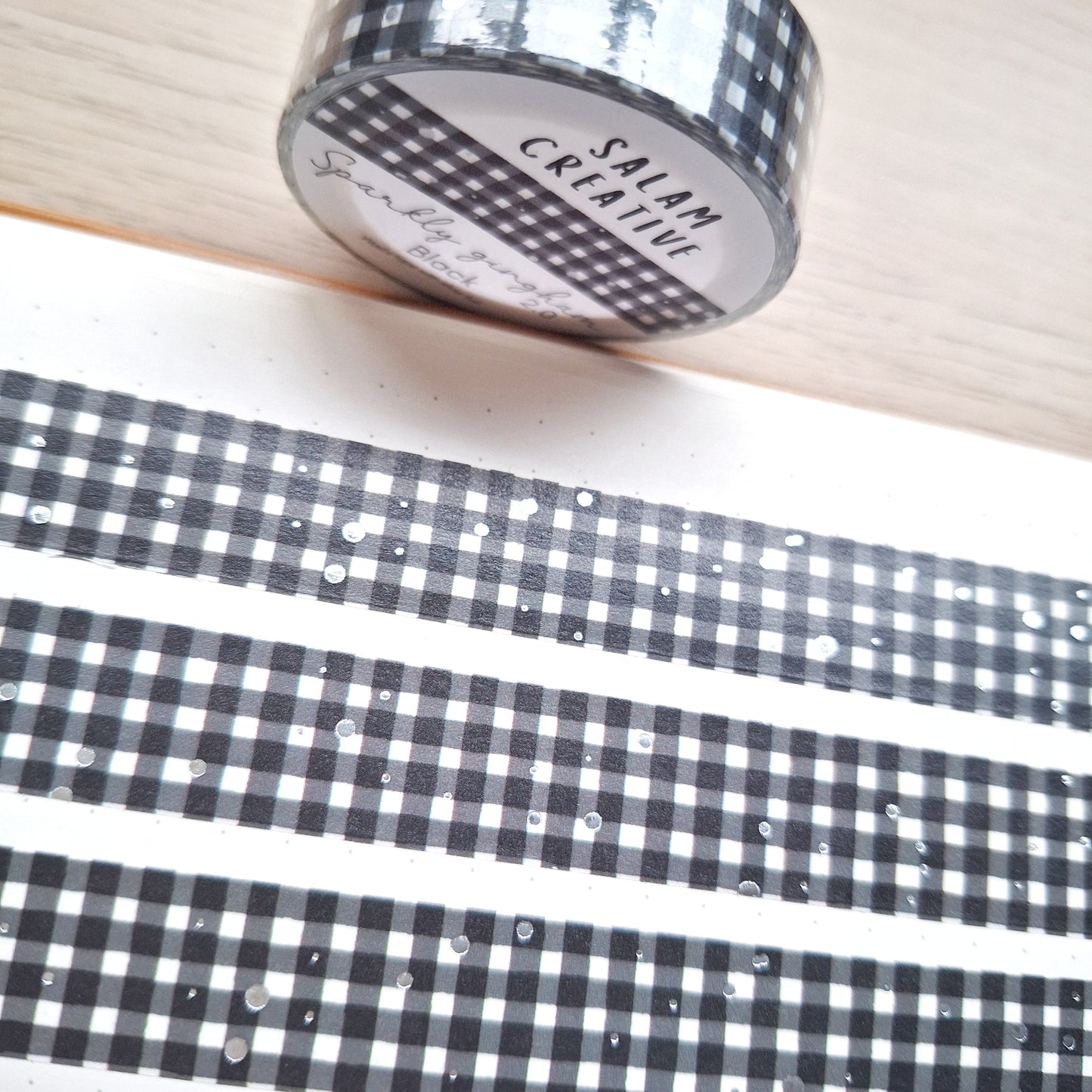 SPARKLY GINGHAM 2.0 washi tapes