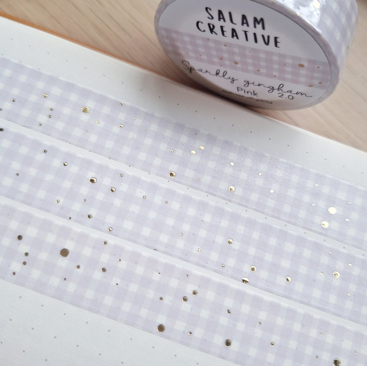 SPARKLY GINGHAM 2.0 washi tapes