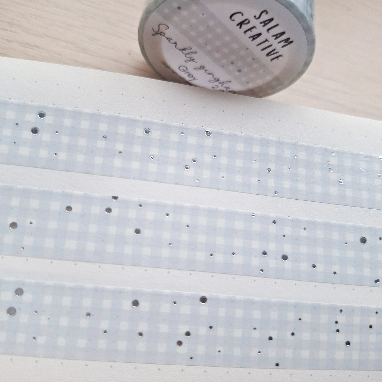 SPARKLY GINGHAM 2.0 washi tapes