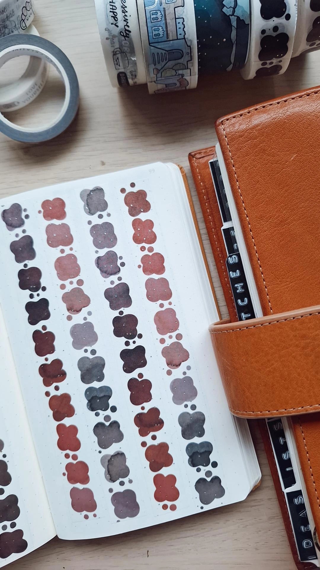 INK SWATCHES washi tapes