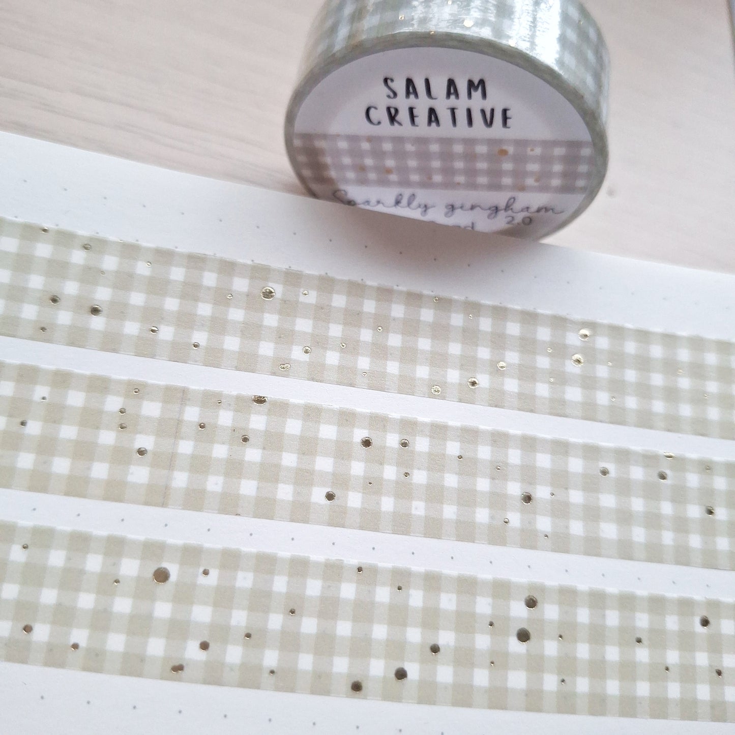 SPARKLY GINGHAM 2.0 washi tapes